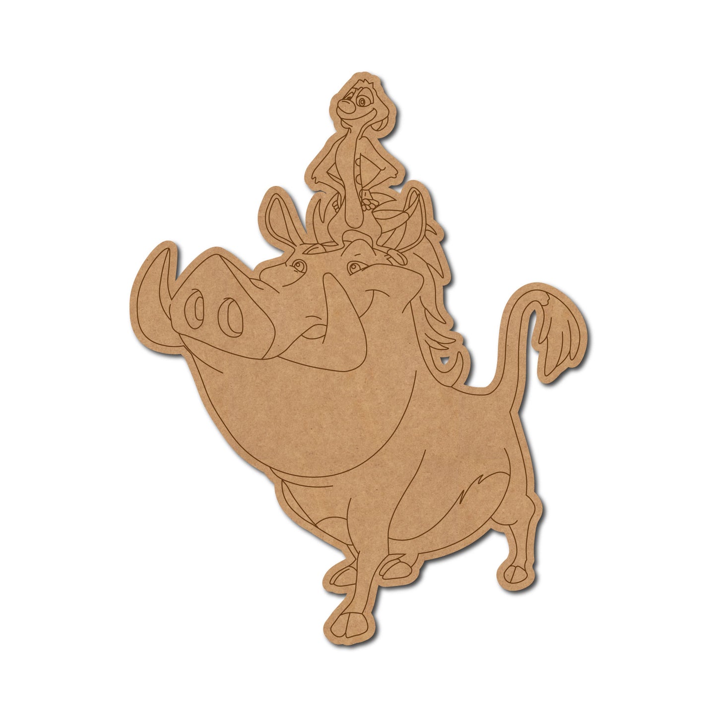 Timon & Pumbaa The Lion King Pre Marked MDF Design 1