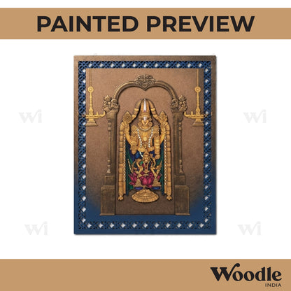 Tirupati Balaji Lakshmi Ji Jali Jharokha Pre Marked MDF Design 1