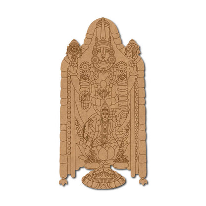 Tirupati Balaji Lakshmi Ji Pre Marked MDF Design 1