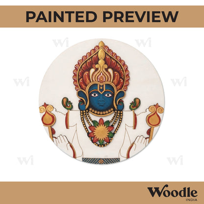 Tirupati Balaji Pre Marked Round MDF Design 1