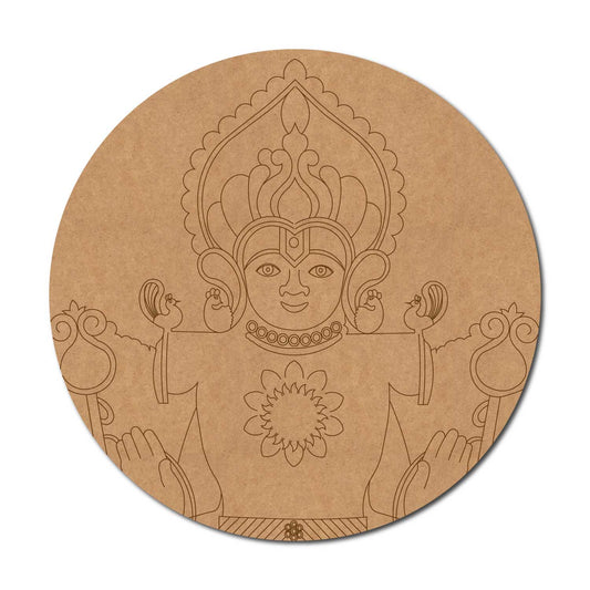Tirupati Balaji Pre Marked Round MDF Design 1
