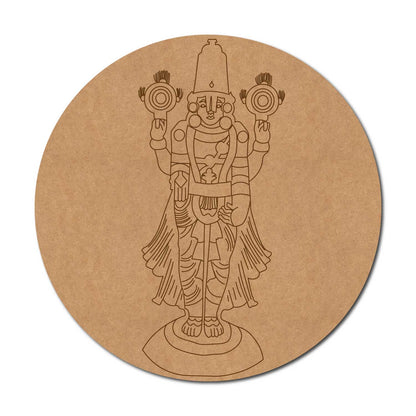 Tirupati Balaji Pre Marked Round MDF Design 2
