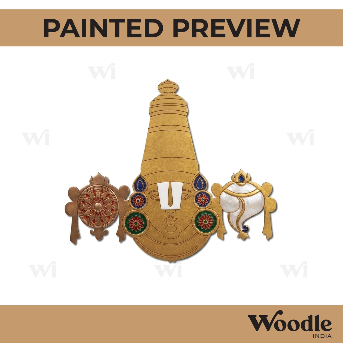 Tirupati Venkateswara Swamy Pre Marked MDF Design 2