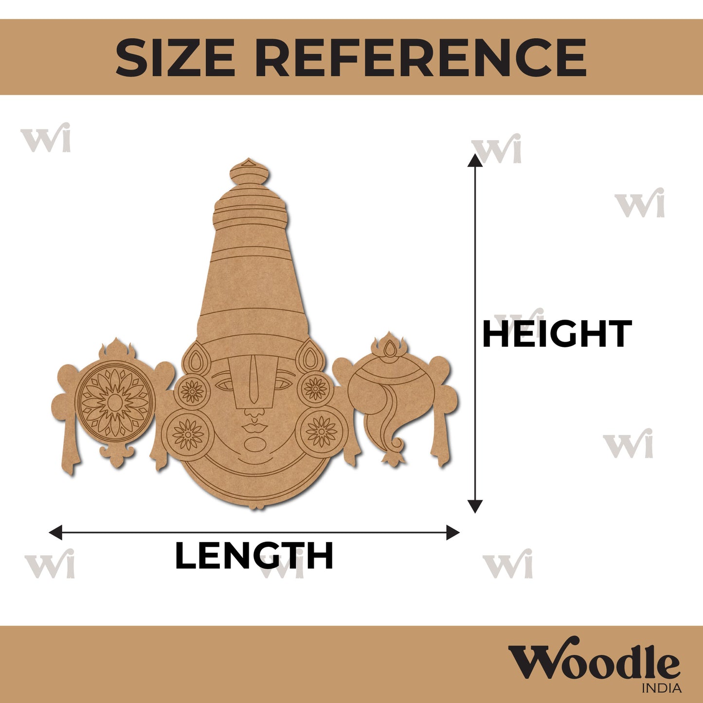 Tirupati Venkateswara Swamy Pre Marked MDF Design 2