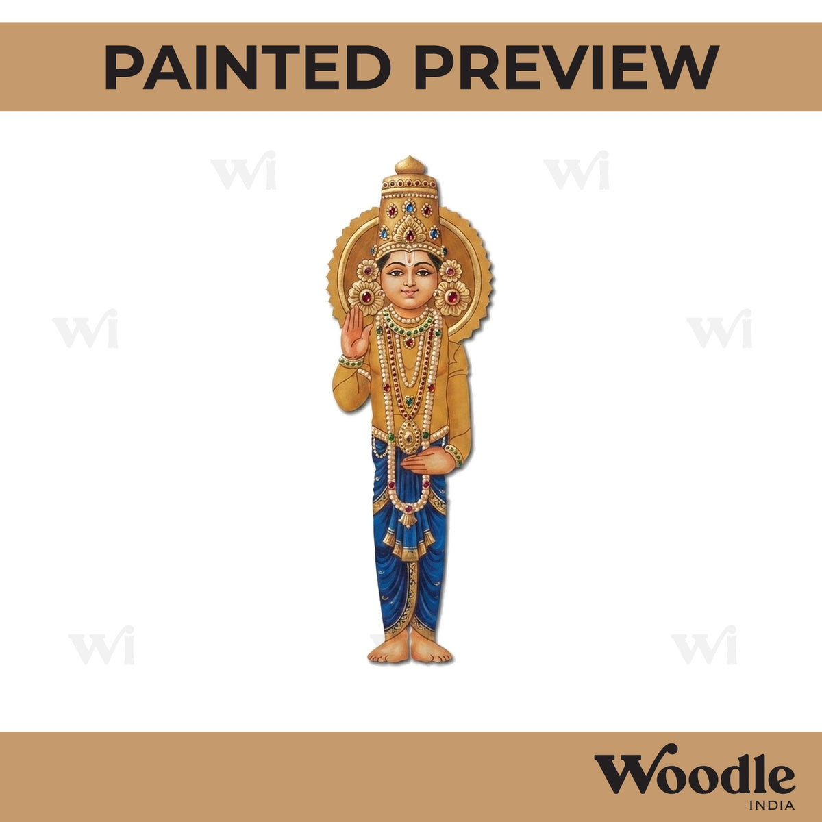 Tirupati Venkateswara Swamy Pre Marked MDF Design 3