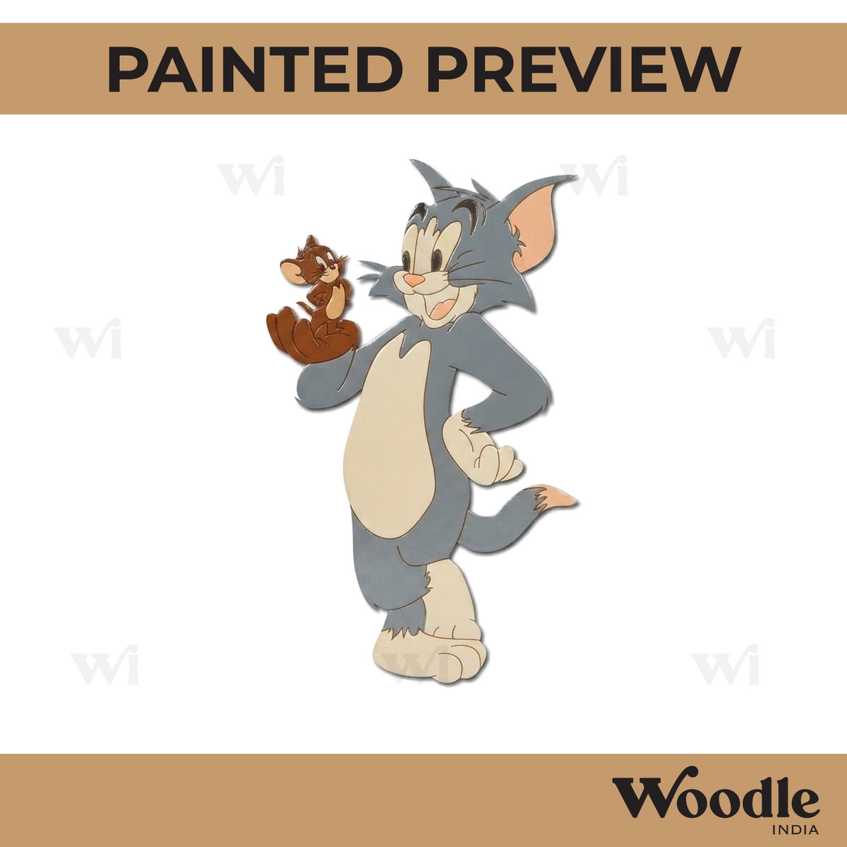 Tom And Jerry Pre Marked MDF Design 1