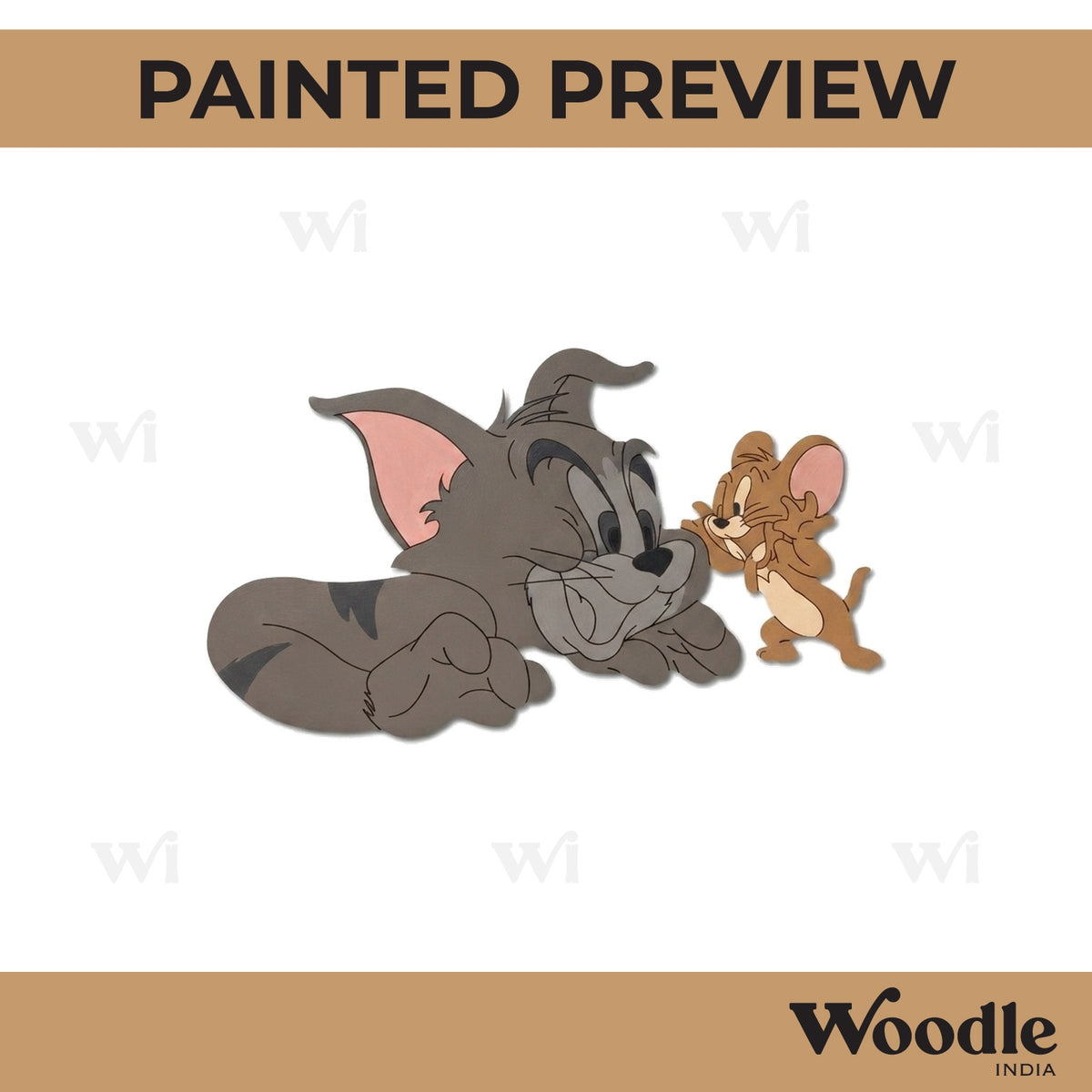 Tom And Jerry Pre Marked MDF Design 2