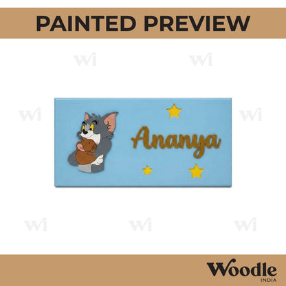 Tom & Jerry Kids Nameplate MDF Design 1