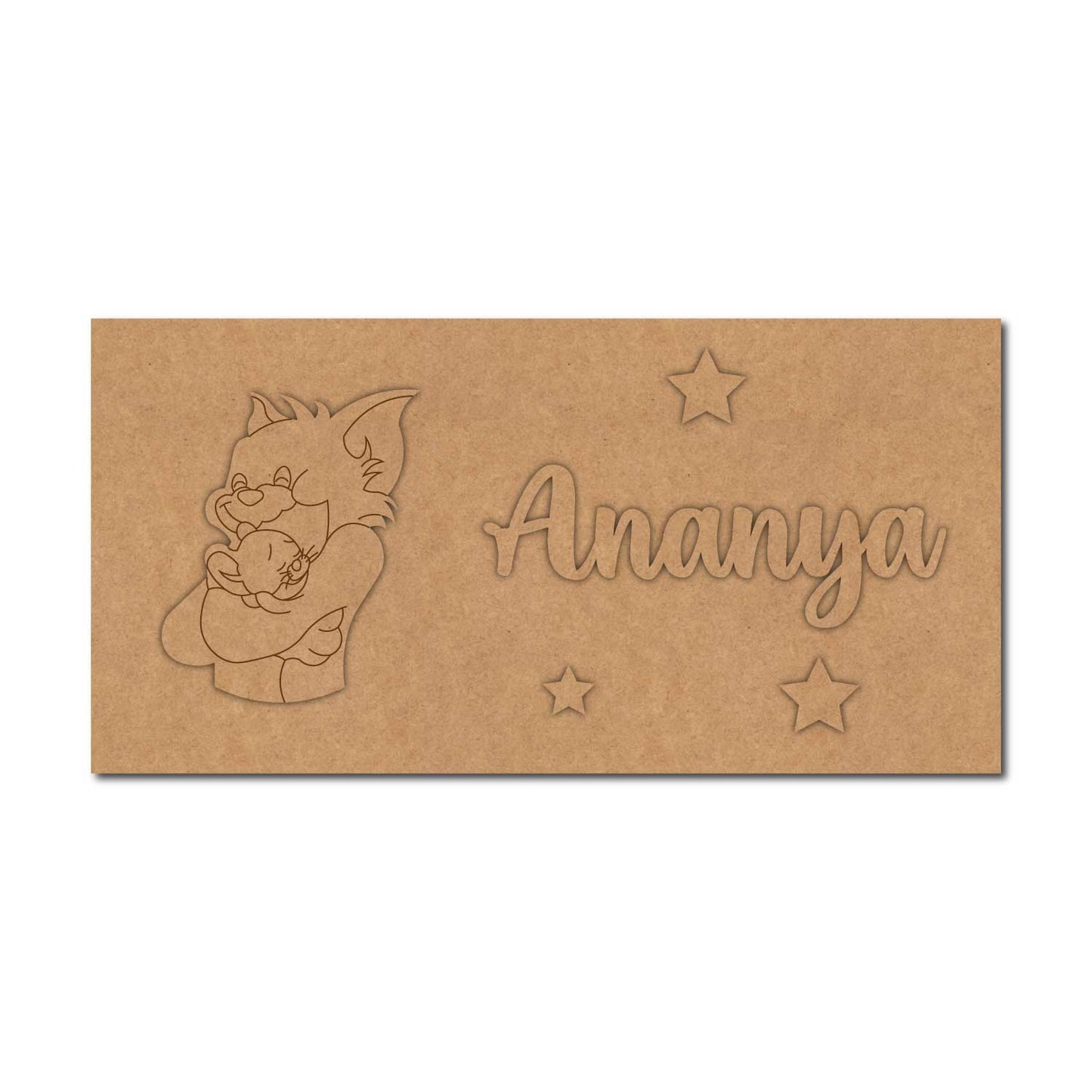 Tom & Jerry Kids Nameplate MDF Design 1