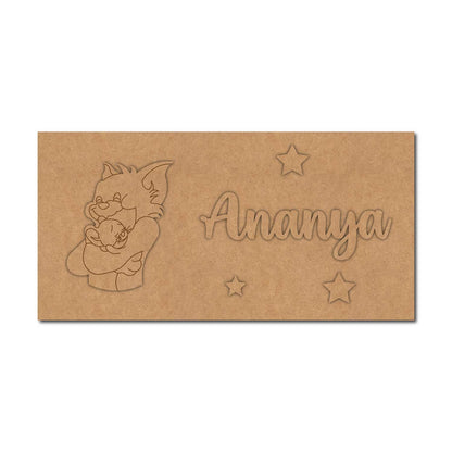 Tom & Jerry Kids Nameplate MDF Design 1