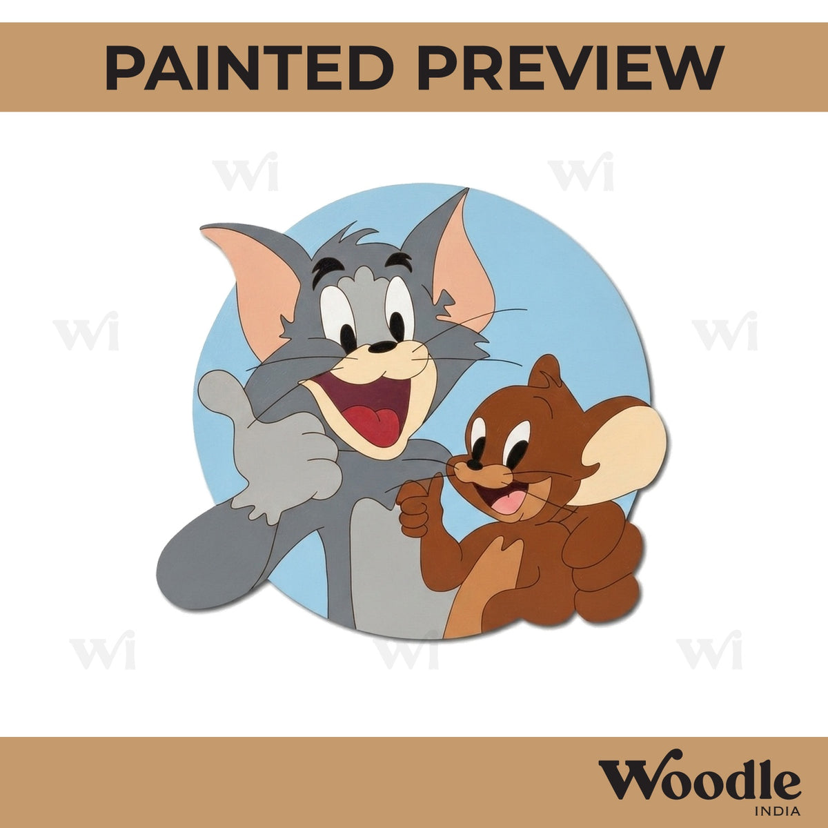 Tom & Jerry Pre Marked MDF Design 3