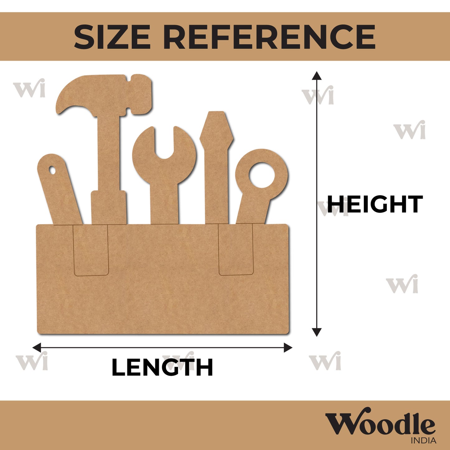 Tool Box Pre Marked MDF Design 1