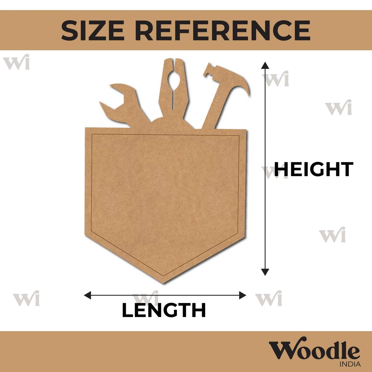 Tool Box Pre Marked MDF Design 2