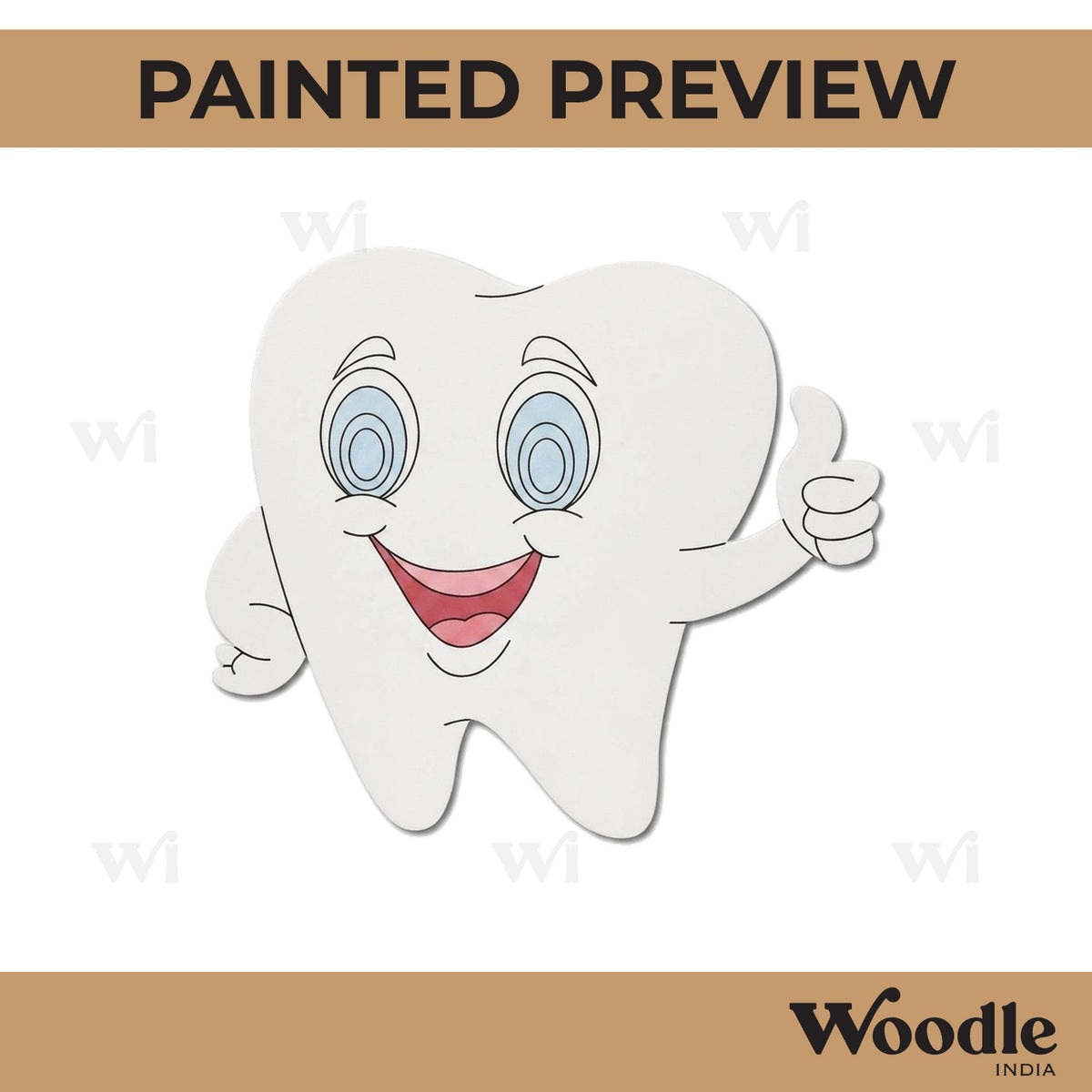 Tooth Pre Marked MDF Design 1