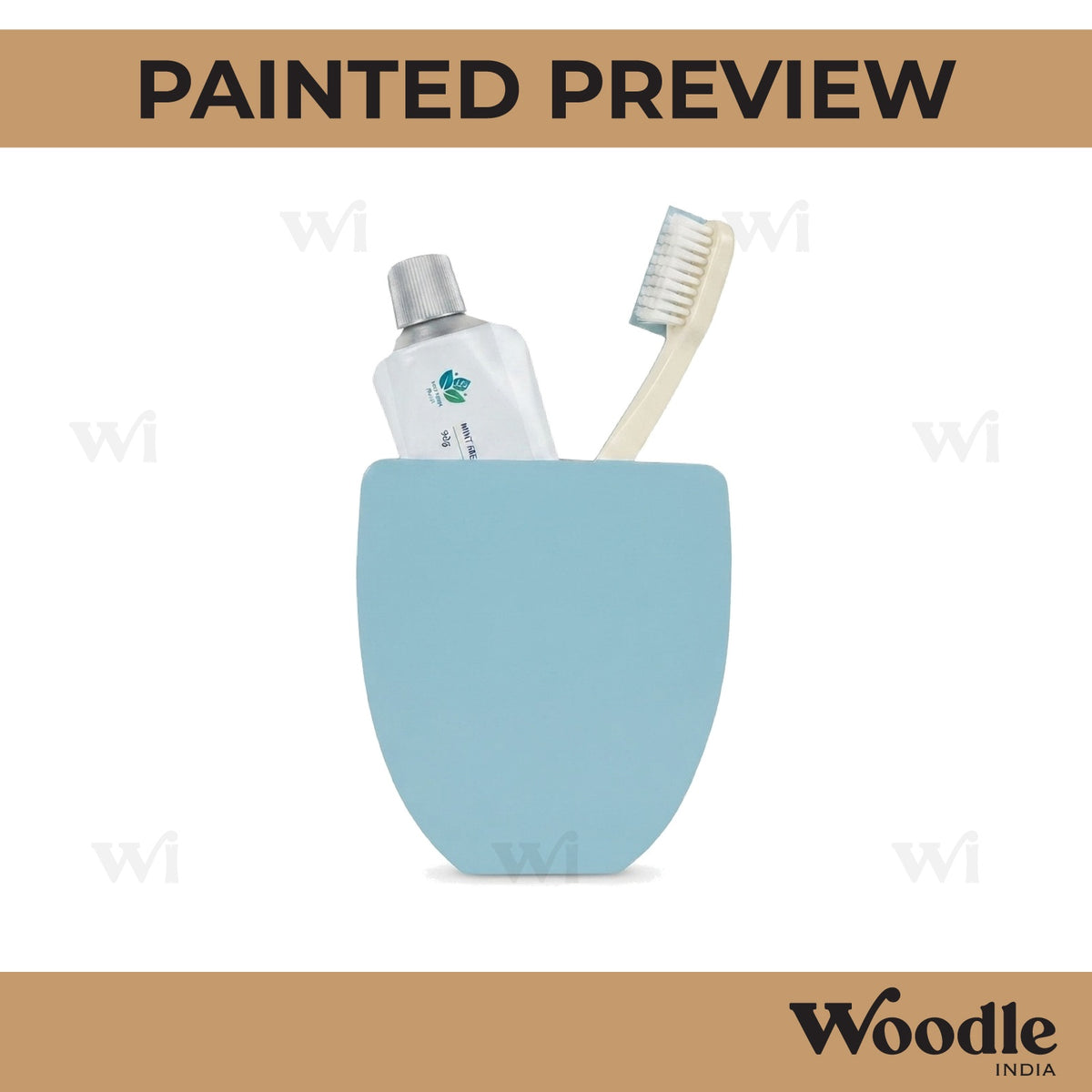 Toothbrush Holder Cutout MDF design 1