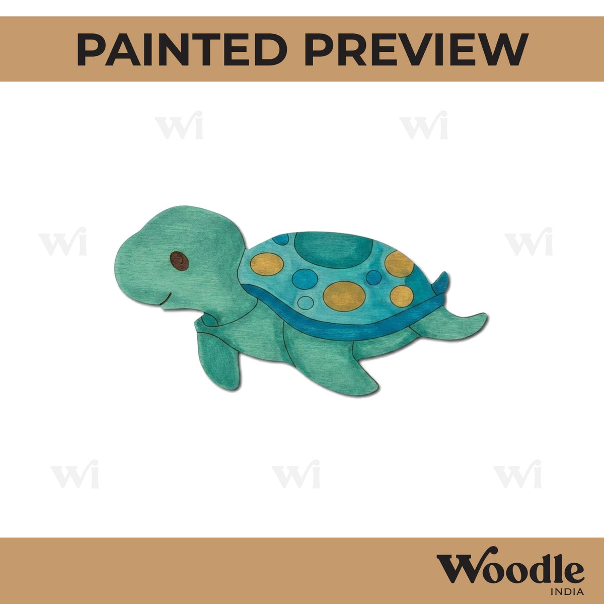 Tortoise Pre Marked MDF Design 1