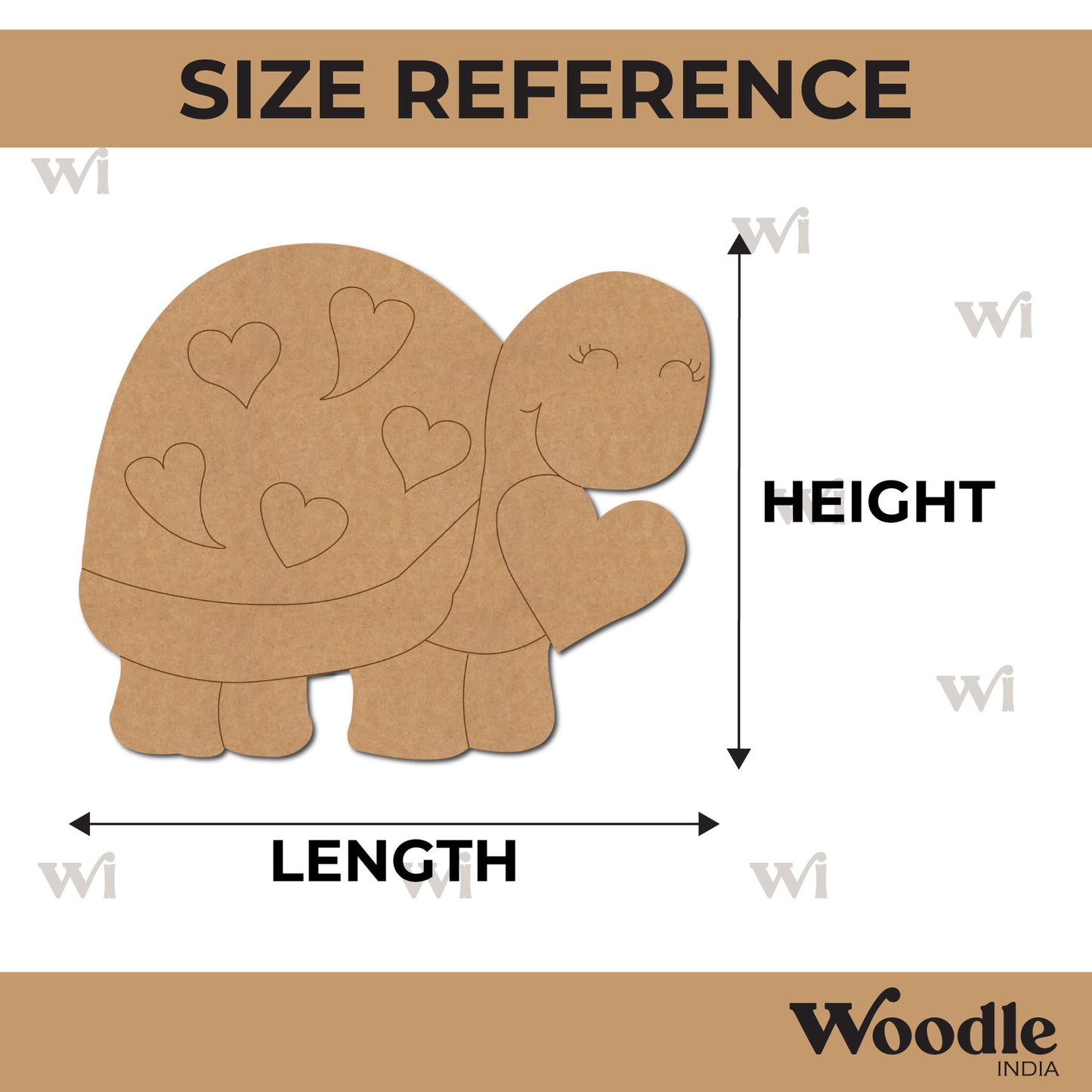 Tortoise Pre Marked MDF Design 2