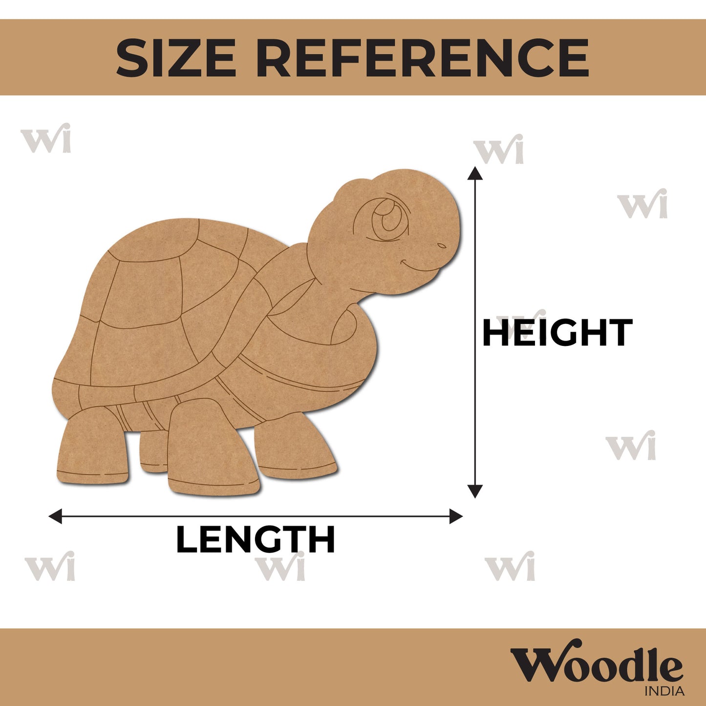 Tortoise Pre Marked MDF Design 3