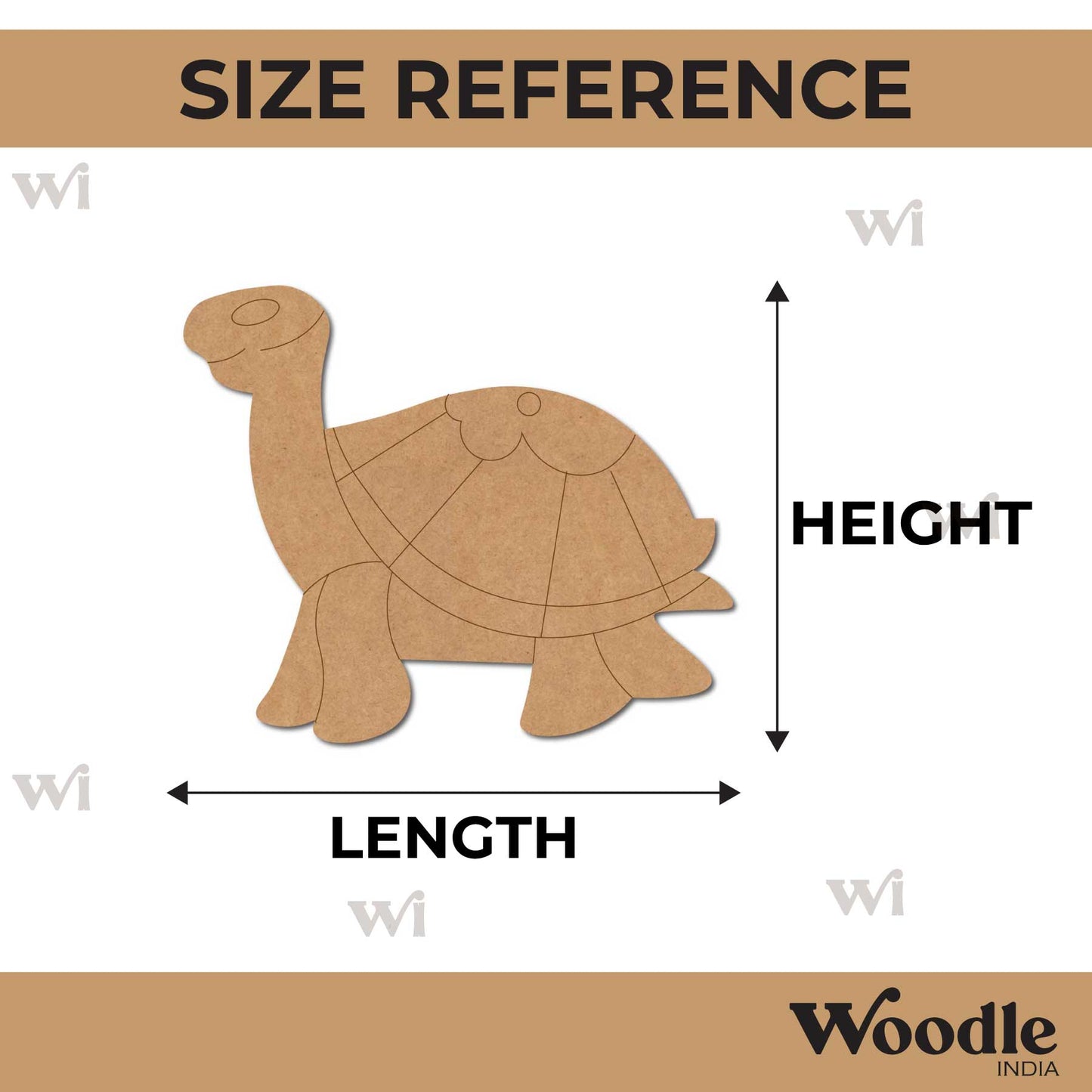 Tortoise Pre Marked MDF Design 9