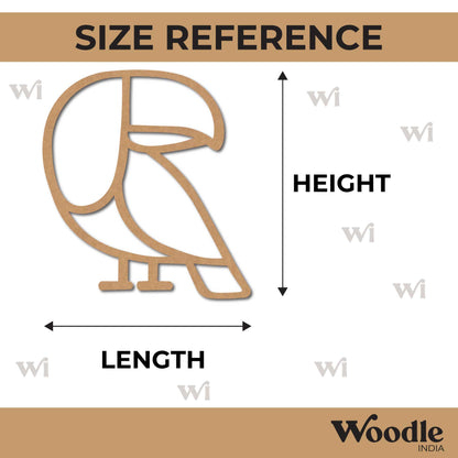 Toucan Bird Cutout MDF Design 1