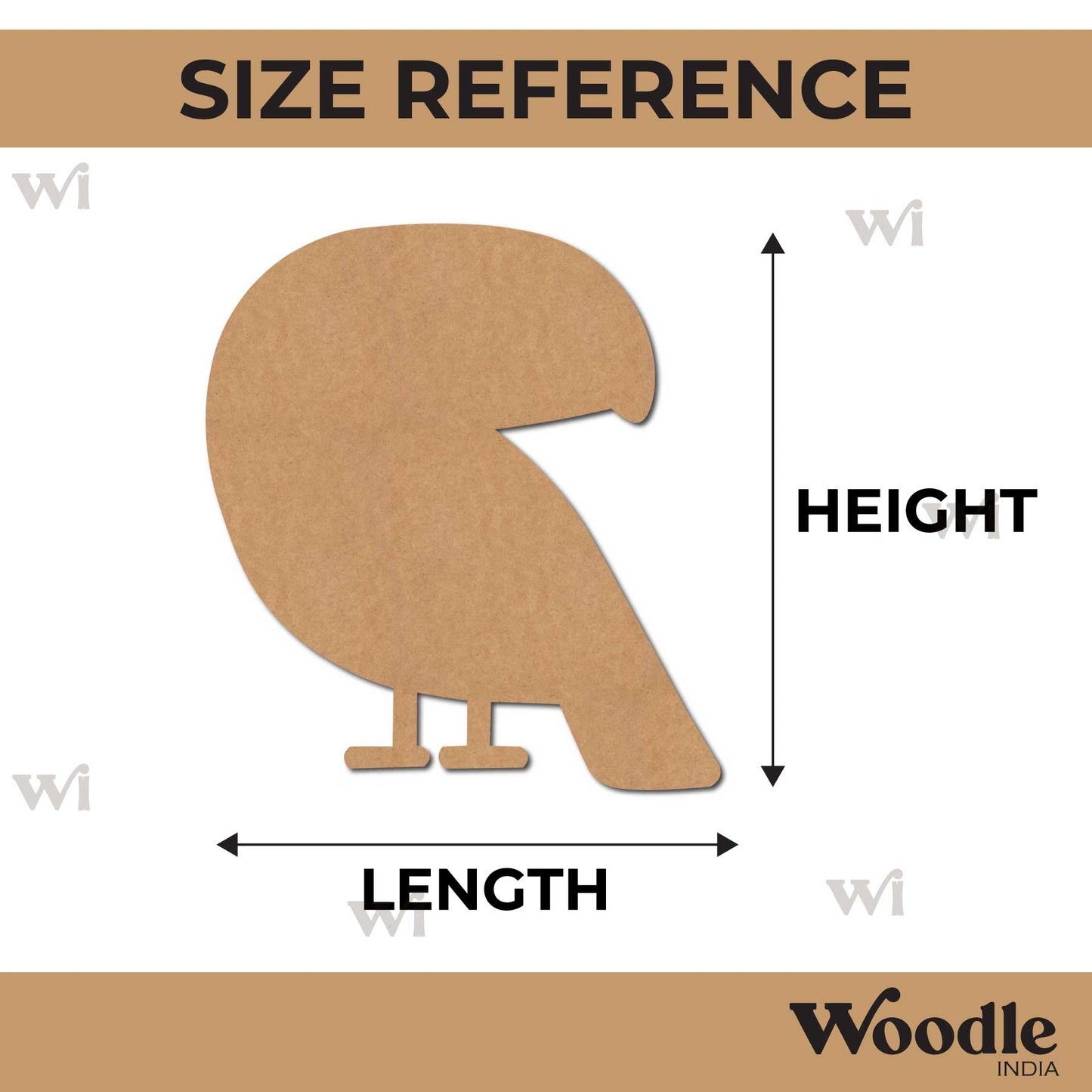Toucan Bird Cutout MDF Design 2