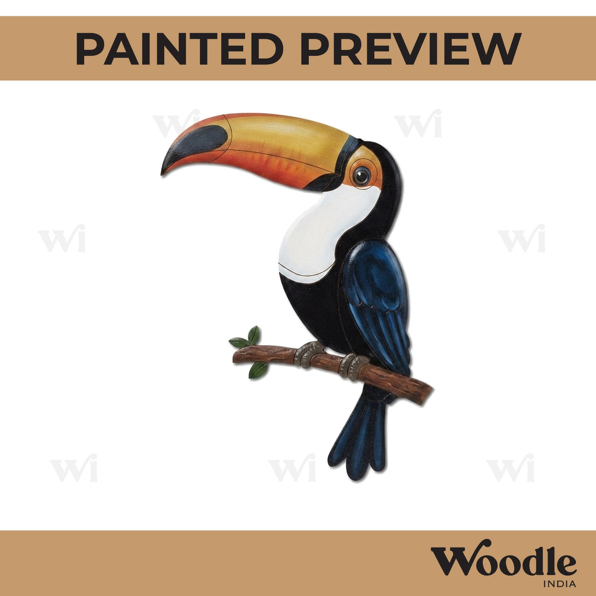 Toucan Bird Pre Marked MDF Design 1