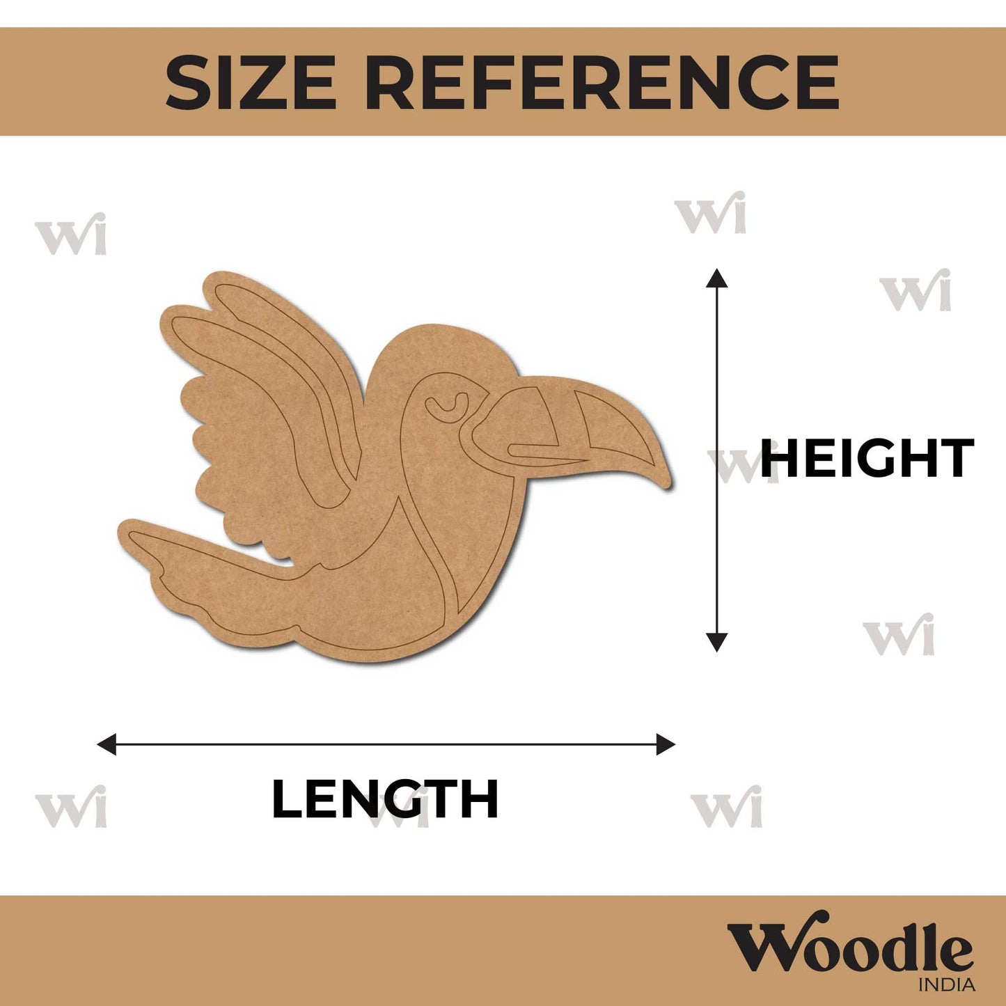 Toucan Bird Pre Marked MDF Design 2
