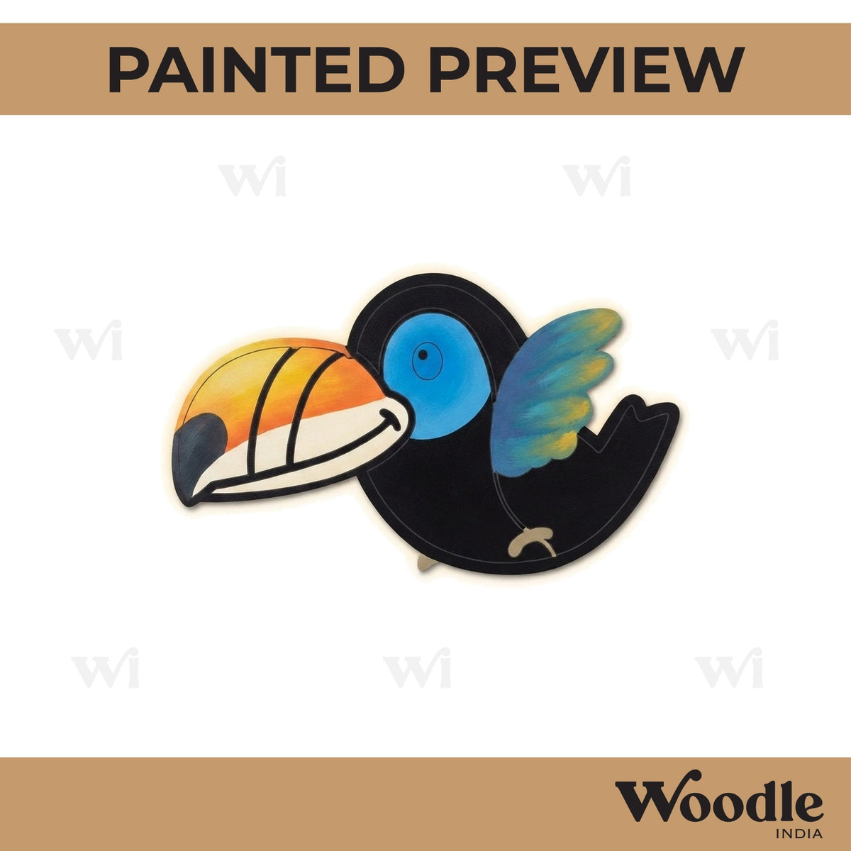 Toucan Bird Pre Marked MDF Design 3