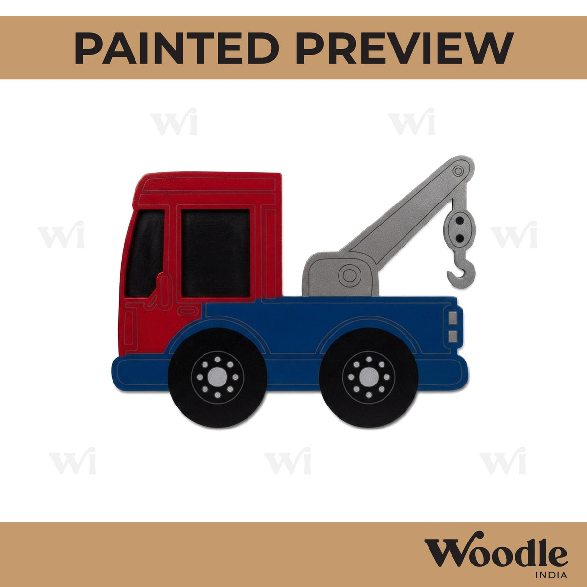Towing Truck Pre Marked MDF Design 1
