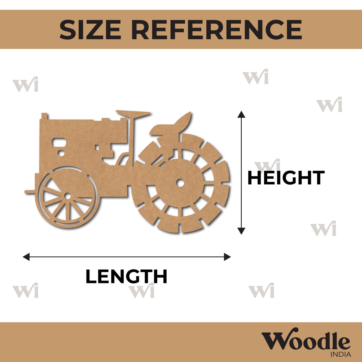 Tractor Cutout MDF Design 1