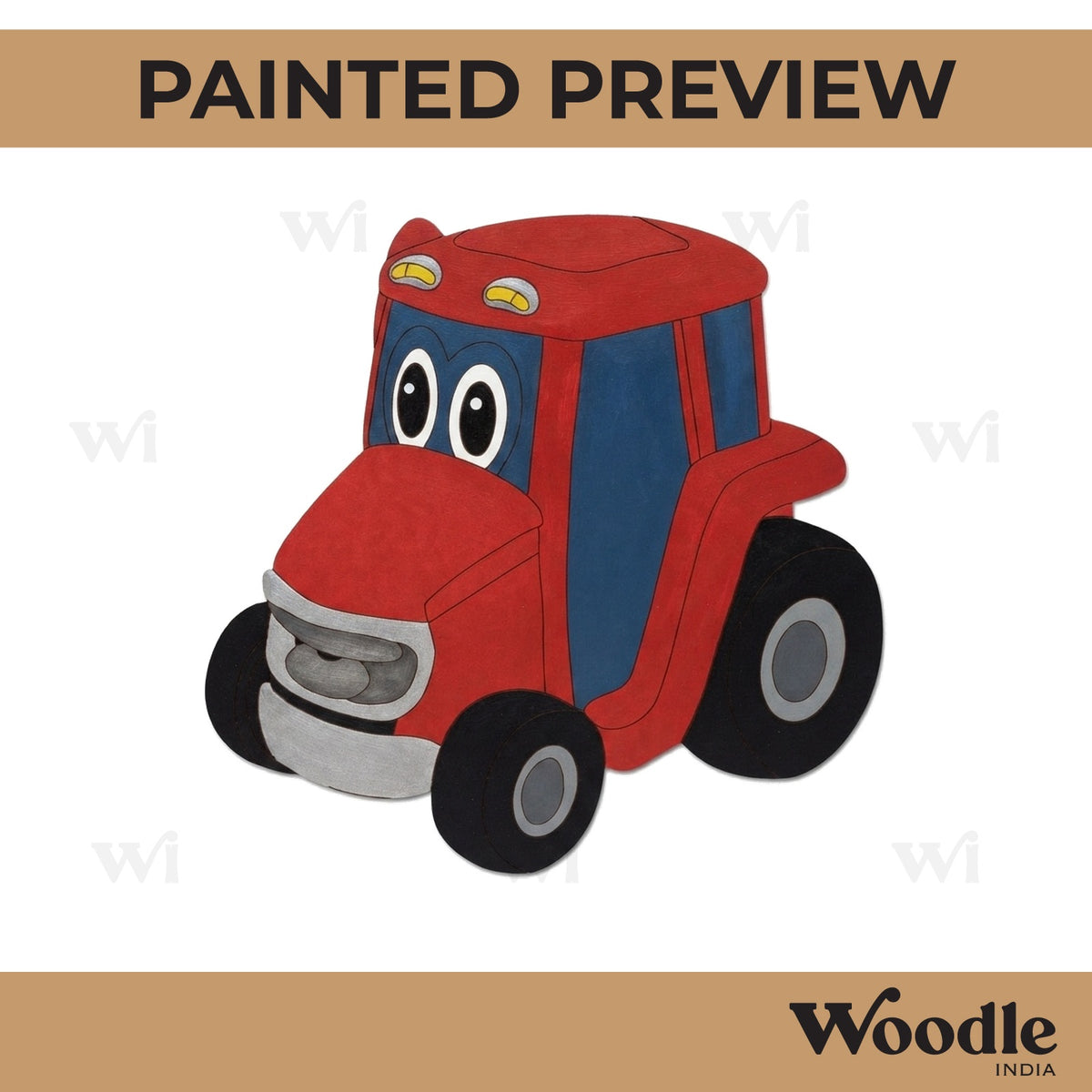 Tractor Pre Marked MDF Design 1