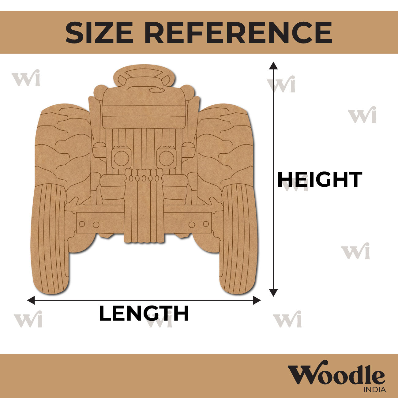 Tractor Pre Marked MDF Design 2