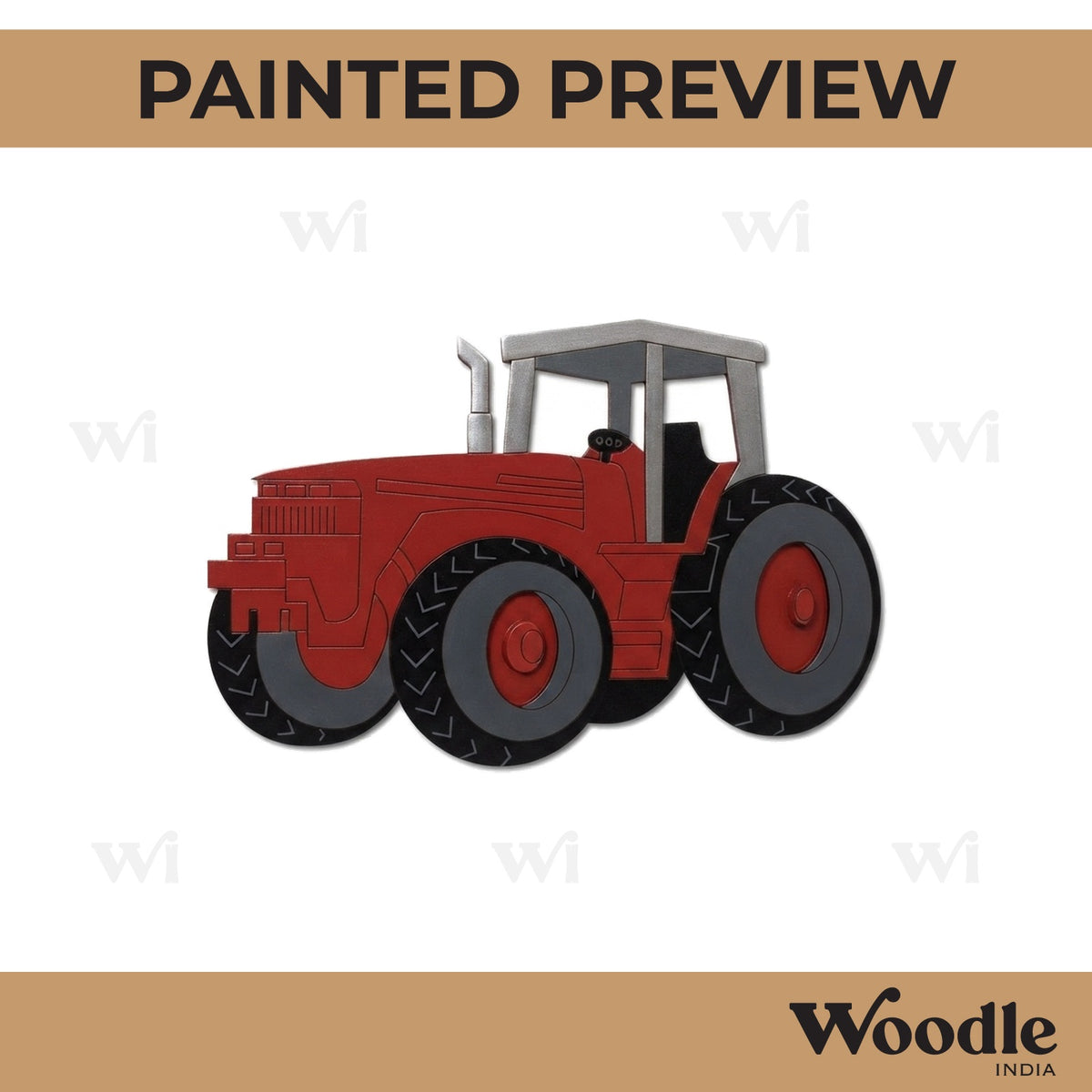 Tractor Pre Marked MDF Design 4