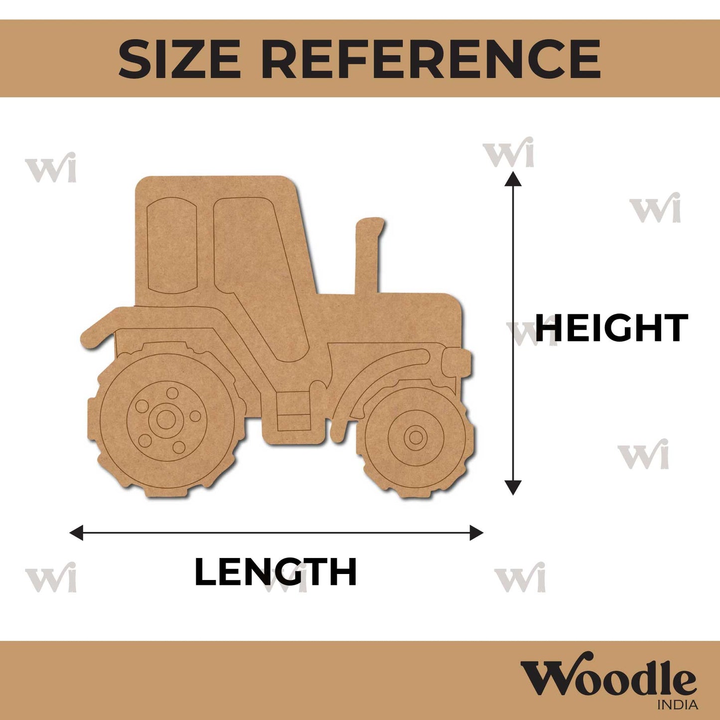 Tractor Pre Marked MDF Design 5