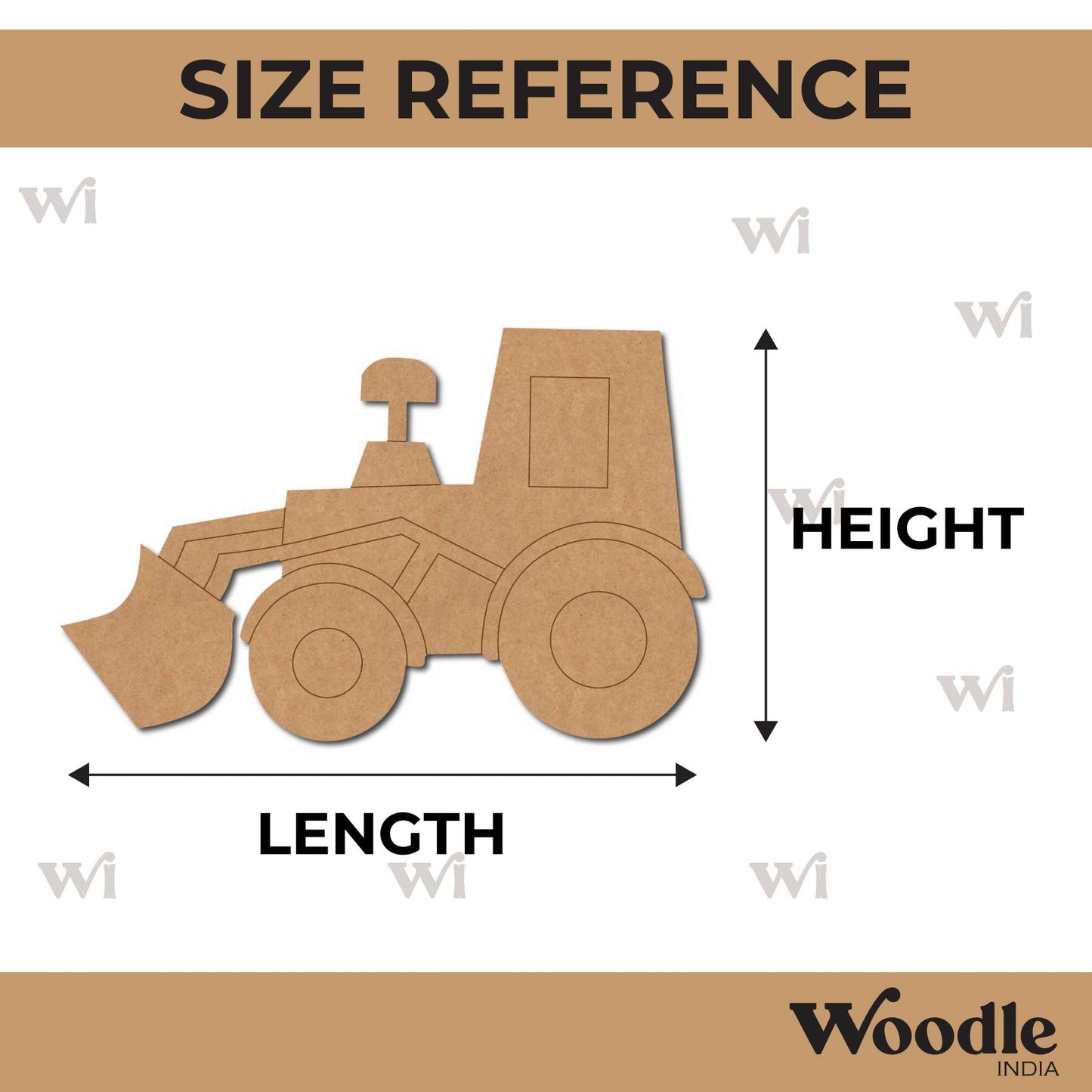 Tractor Pre Marked MDF Design 6