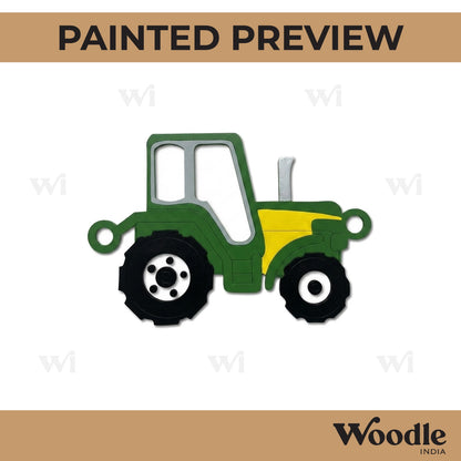 Tractor Rakhi Pre Marked MDF Design 1