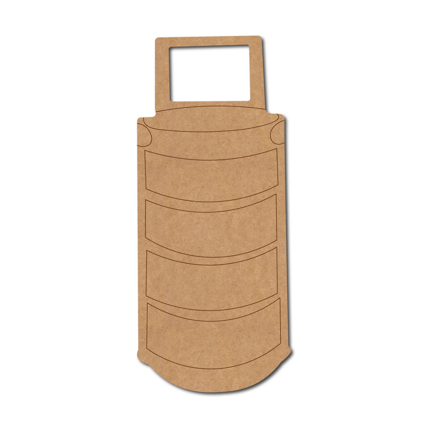 Traditional Tiffin Box Pre Marked MDF Design 1