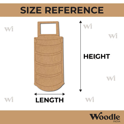Traditional Tiffin Box Pre Marked MDF Design 1