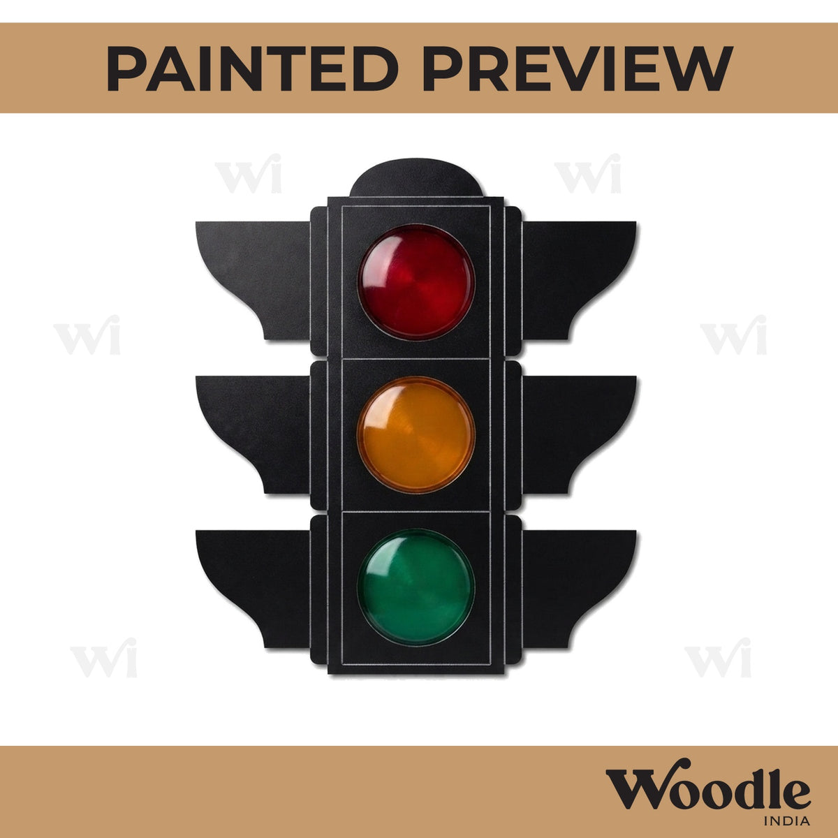 Traffic Light Pre Marked MDF Design 1