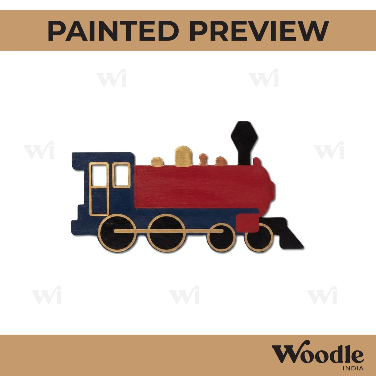 Train Cutout MDF Design 1