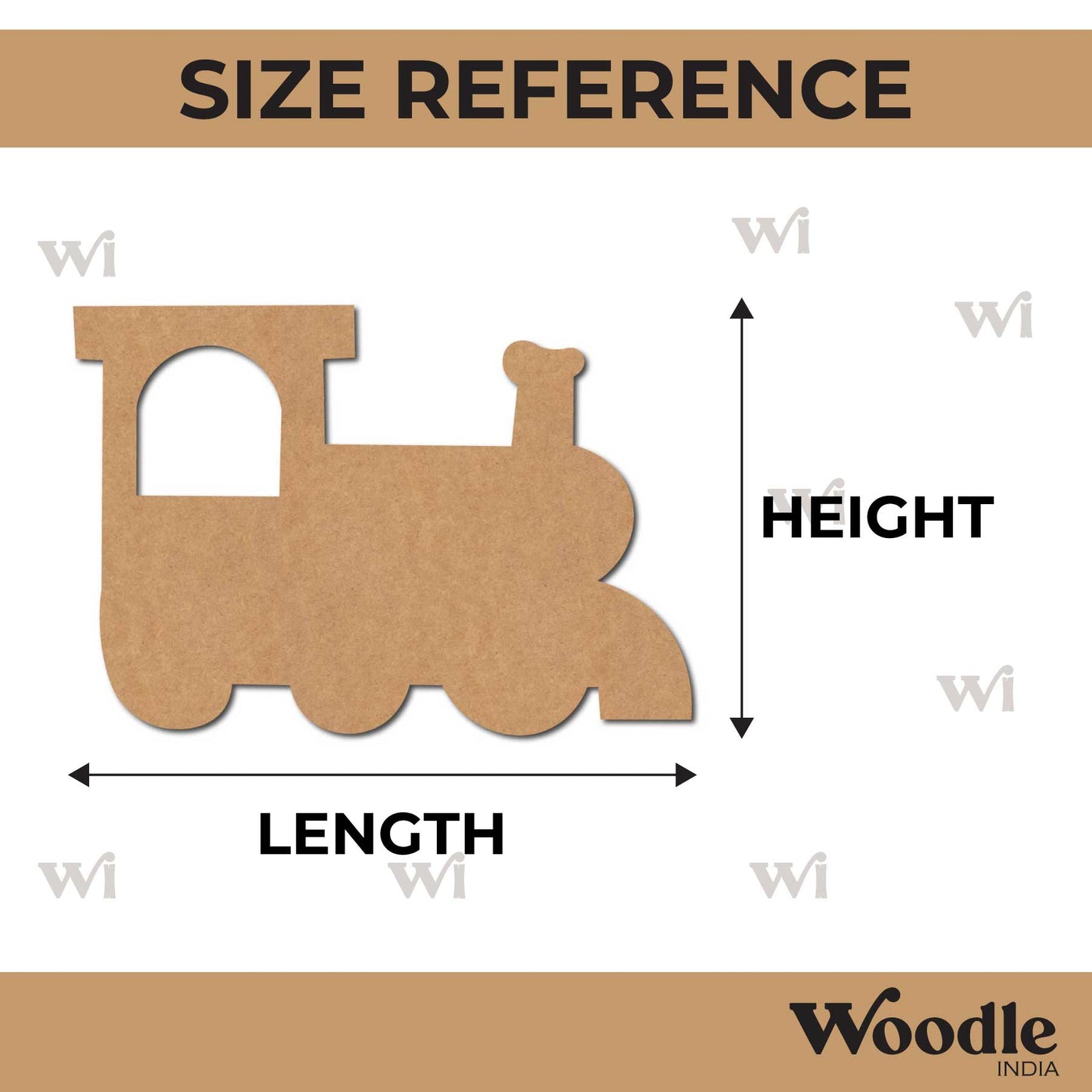 Train Cutout MDF Design 3