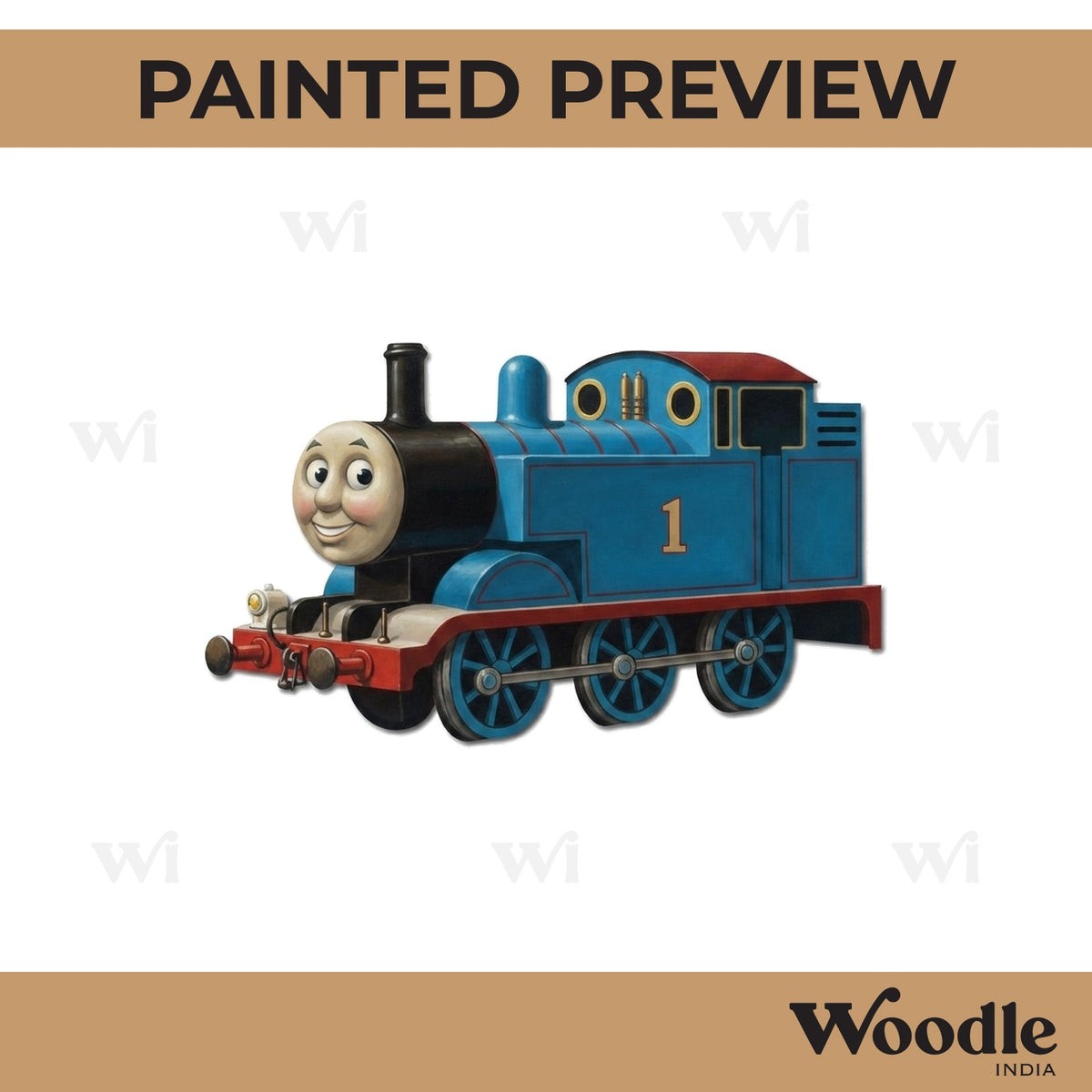 Train Thomas & Friends Cartoon Pre Marked MDF Design 2