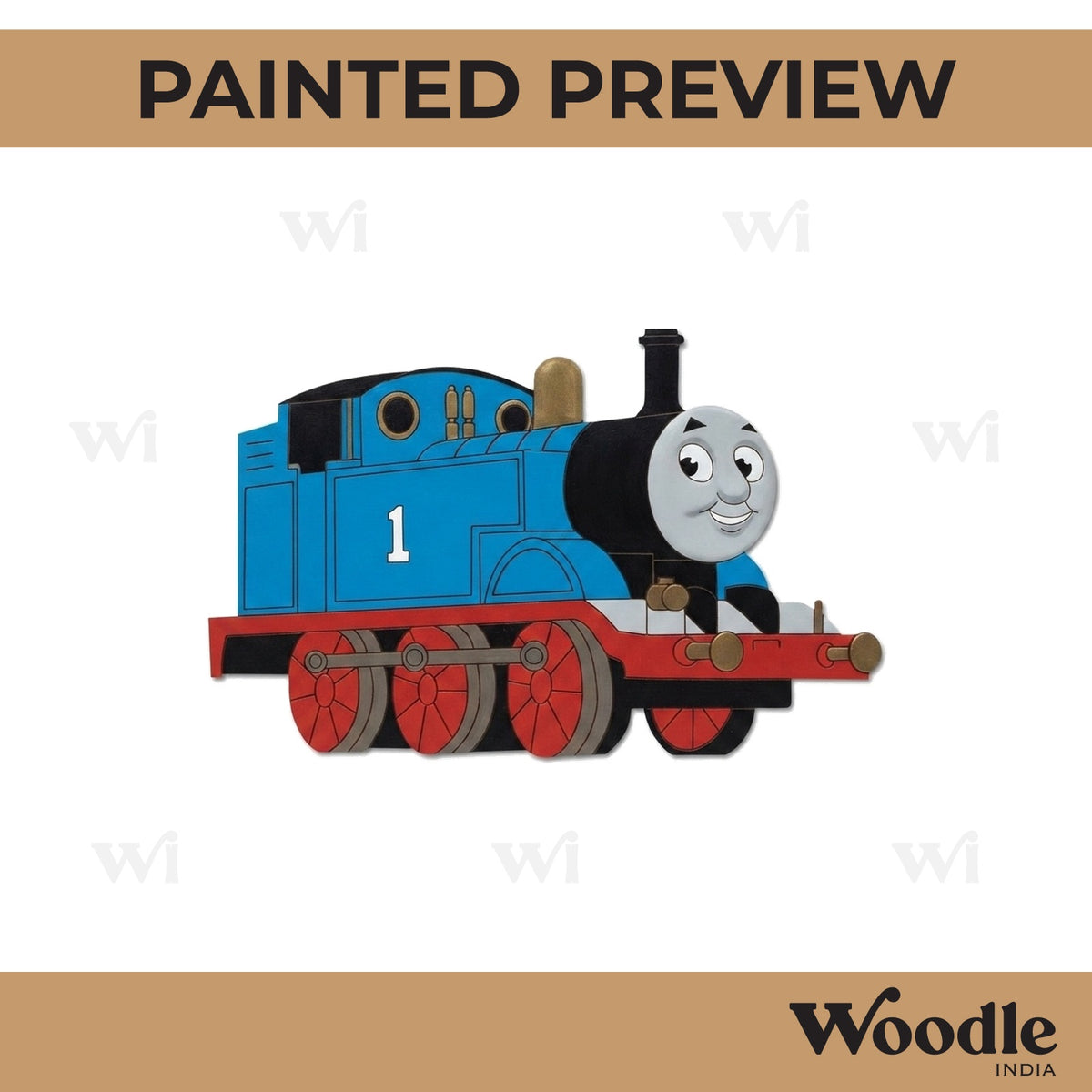 Train Thomas & Friends Cartoon Pre Marked MDF Design 3