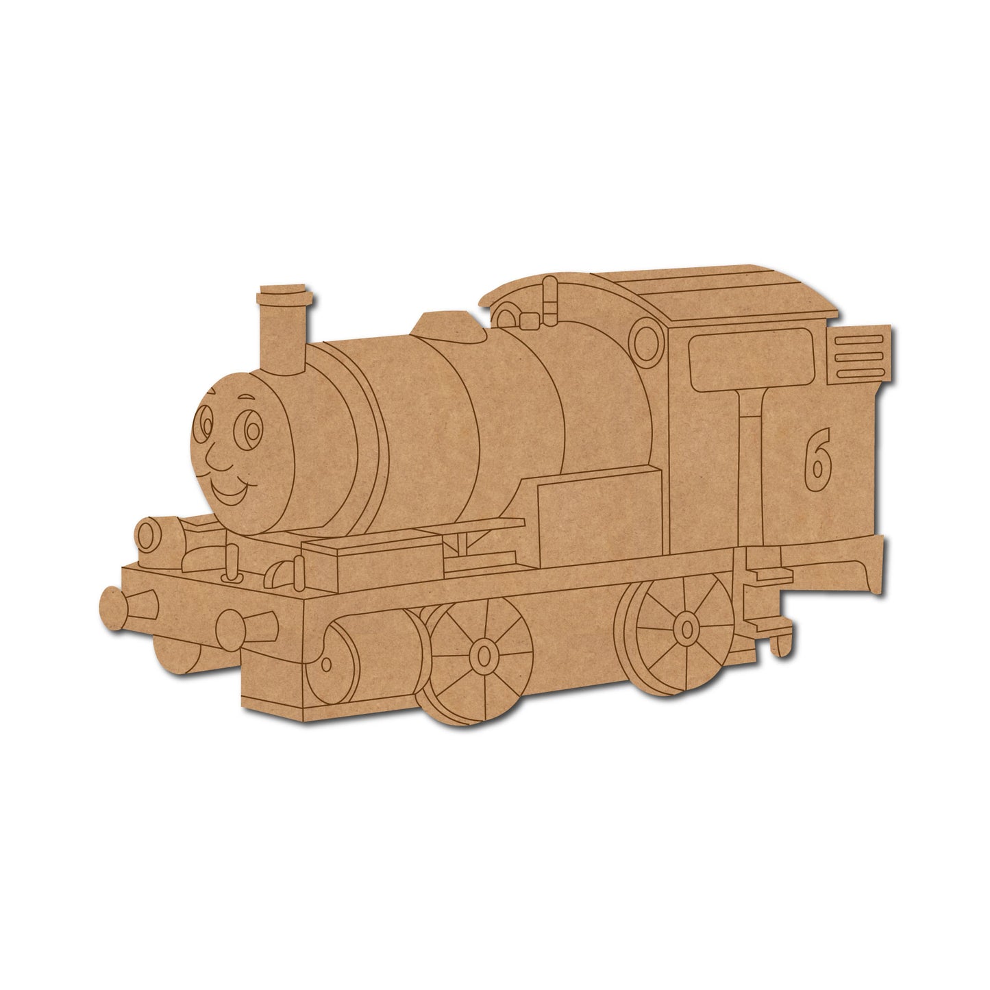 Train Thomas & Friends Cartoon Pre Marked MDF Design 4