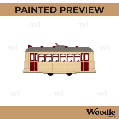 Tram Train Pre Marked MDF Design 1