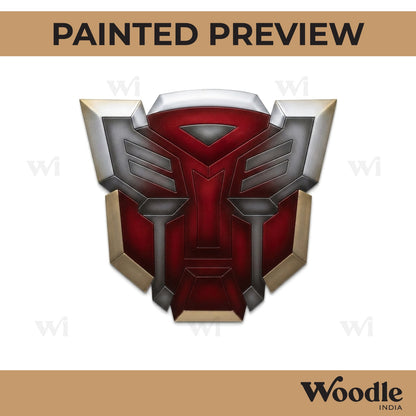 Transformers Logo Pre Marked MDF Design 1