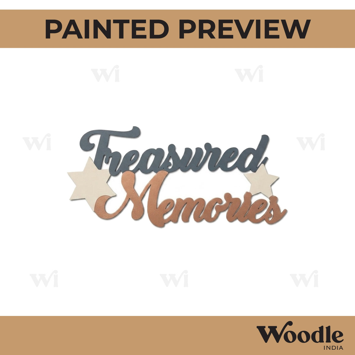 Treasured Memories Cutout MDF Design 1