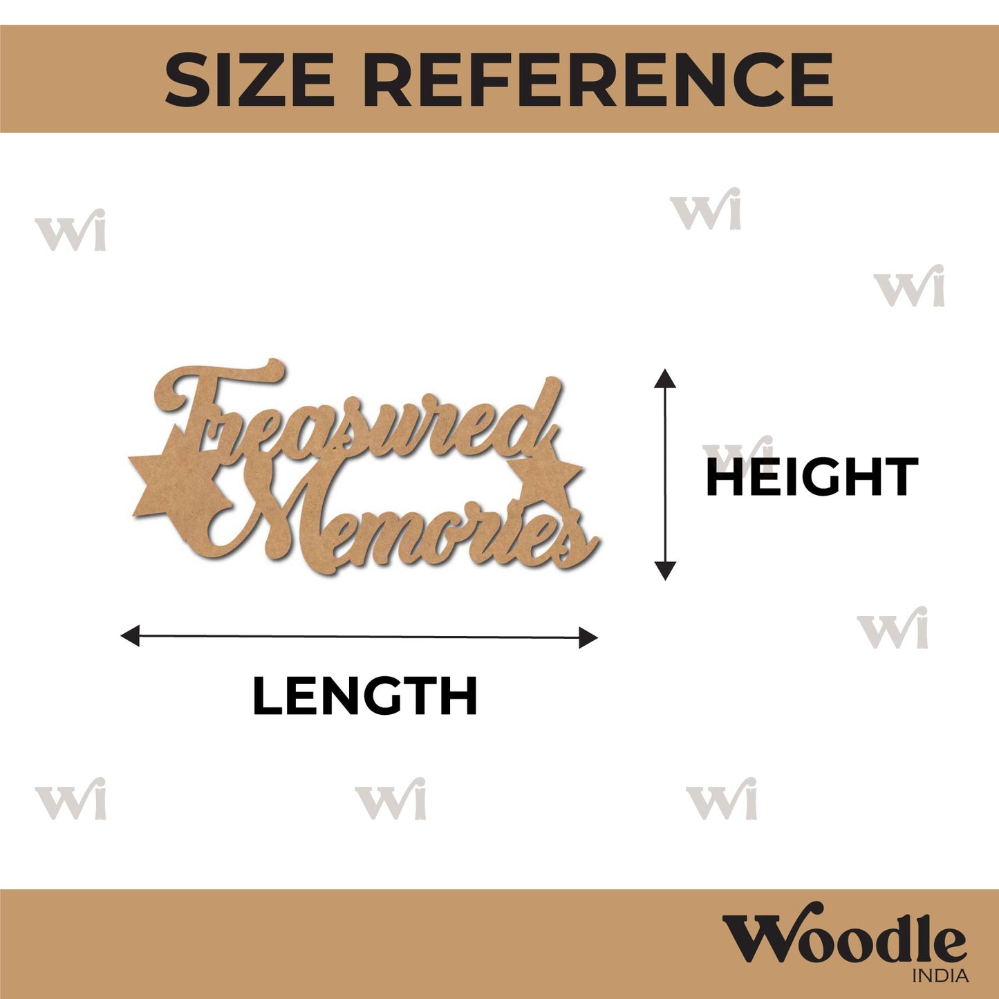 Treasured Memories Cutout MDF Design 1