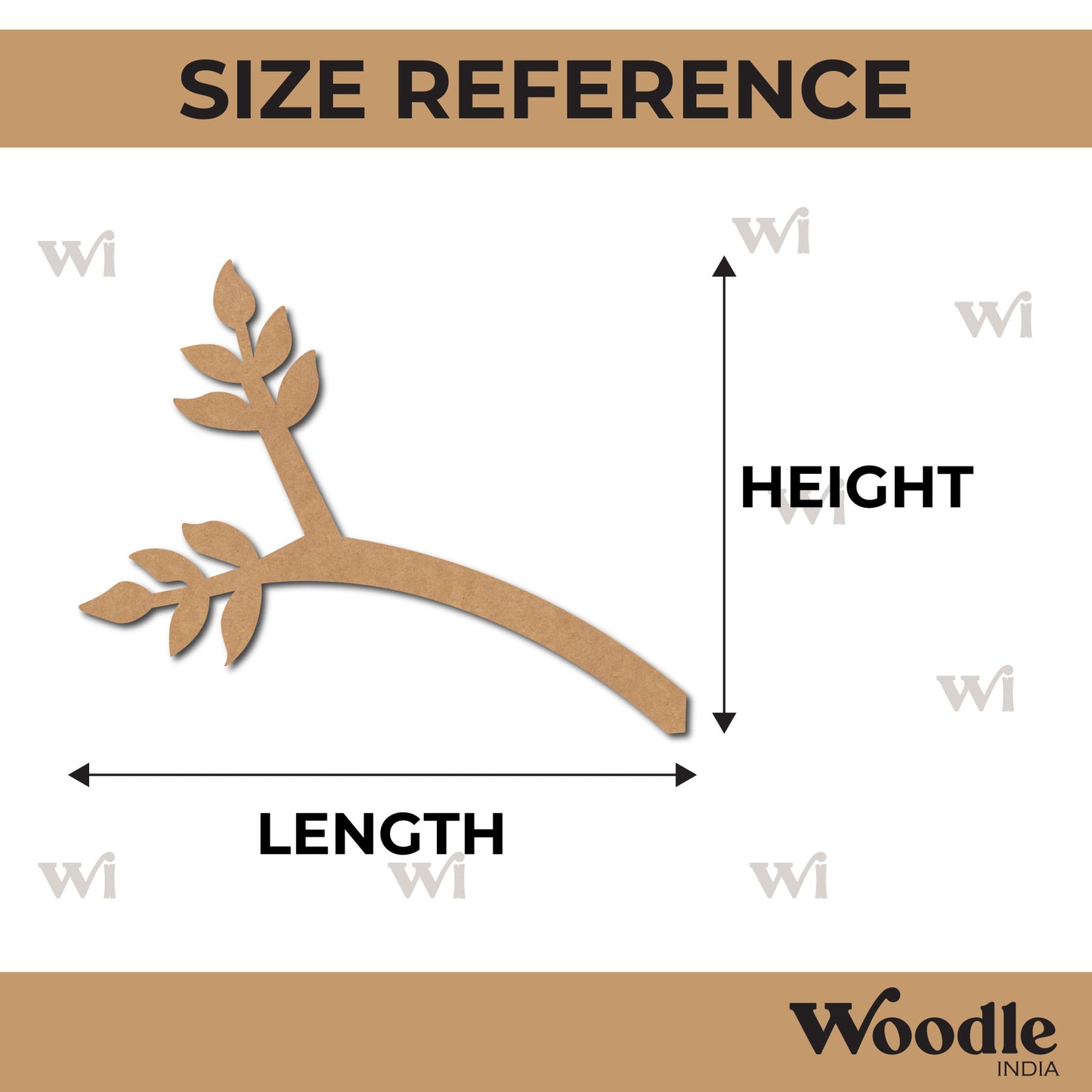 Tree Branch Cutout MDF Design 1