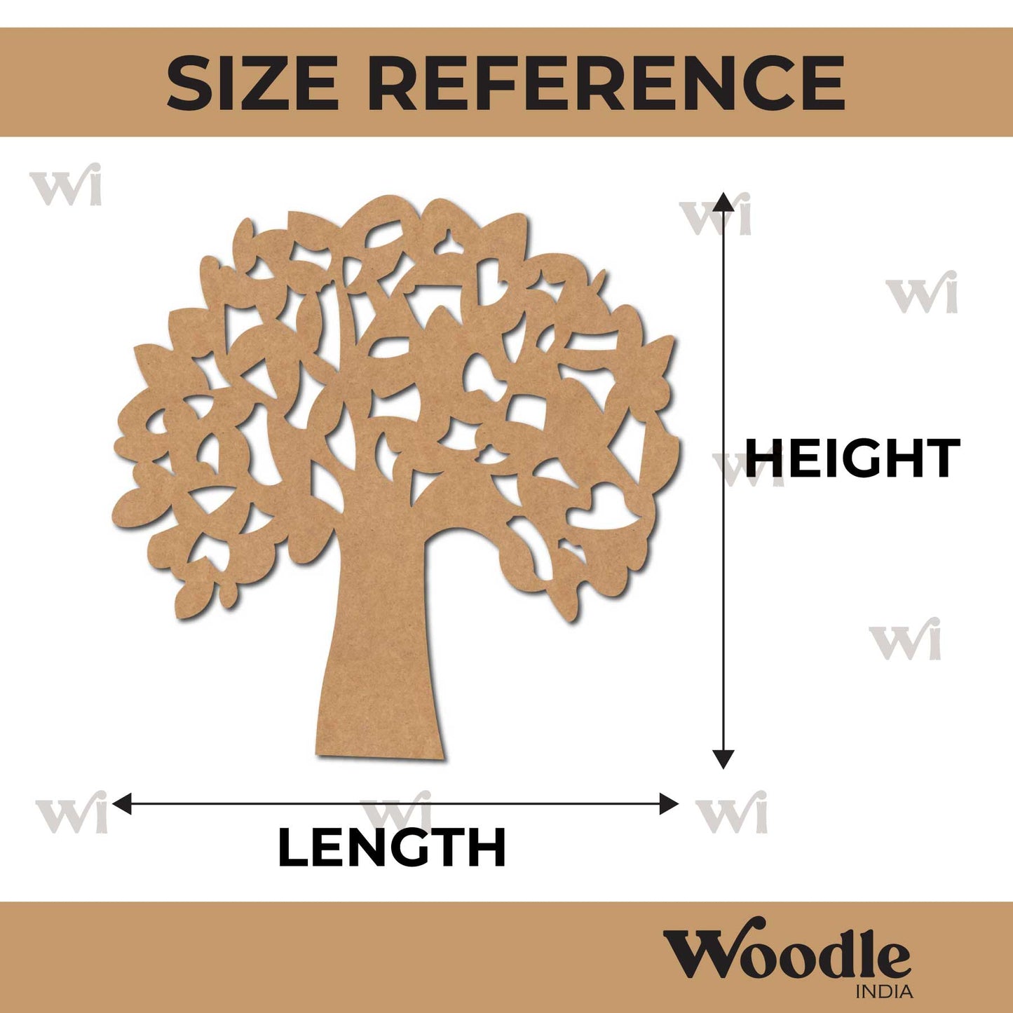 Tree Cutout MDF Design 5